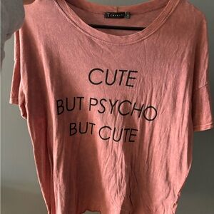 T Party Fashion Coral Graphic Tee